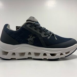Men's Navy Athletic Mesh Sneakers - Comfortable Lightweight Support Beverly Hill